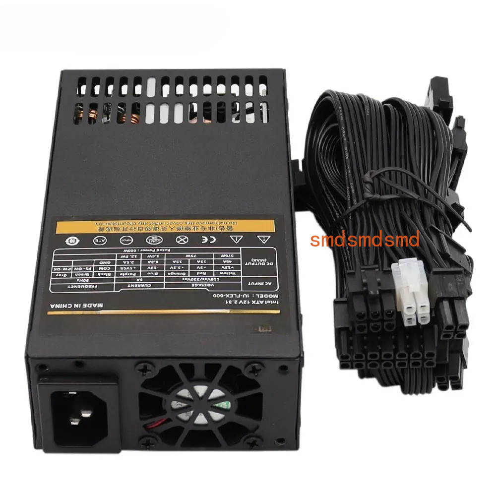 مزود طاقة معياري 600 واط صغير  - مراجعة Flex Atx Power Supply 600W 1U وسعره