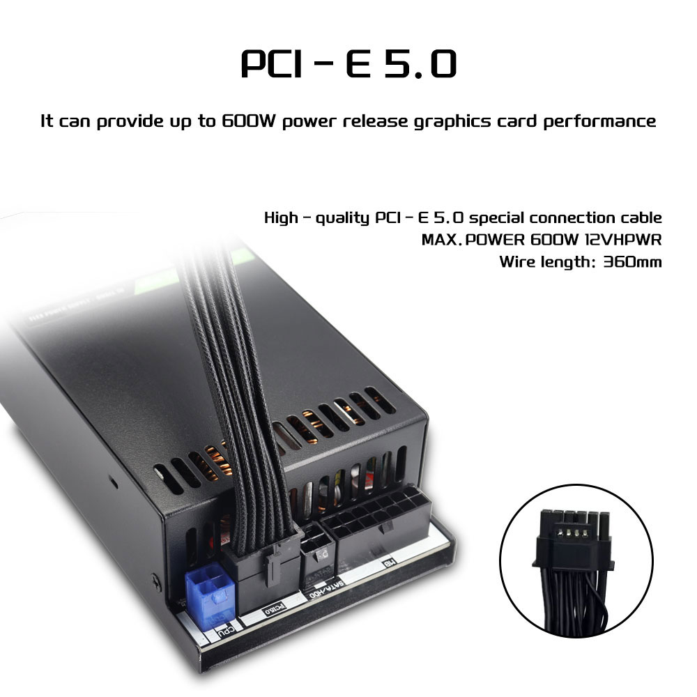 مزود طاقة ATX 3.0 PCI-E Gen5 F - مراجعة Flex Atx Power Supply 600W 1U وسعره