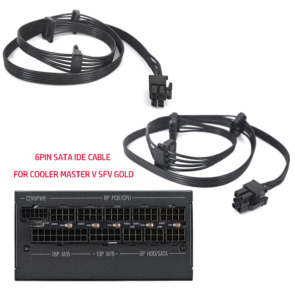 6PIN PCIE إلى 3 * كابل SATA Mo - مراجعة Sfx Modular Power Supply 850W Gold وسعره
