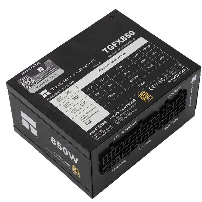 وحدة إمداد طاقة Thermalright T - مراجعة Sfx Modular Power Supply 850W Gold وسعره